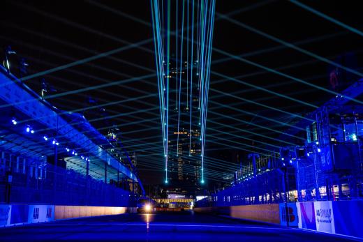 Jeddah Formula E laser projection