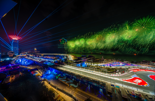 Jeddah Formula E laser projection